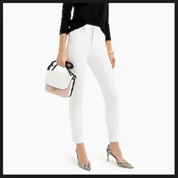 J. Crew Denim - J. Crew Lookout High Rise Skinny Crop White Jeans